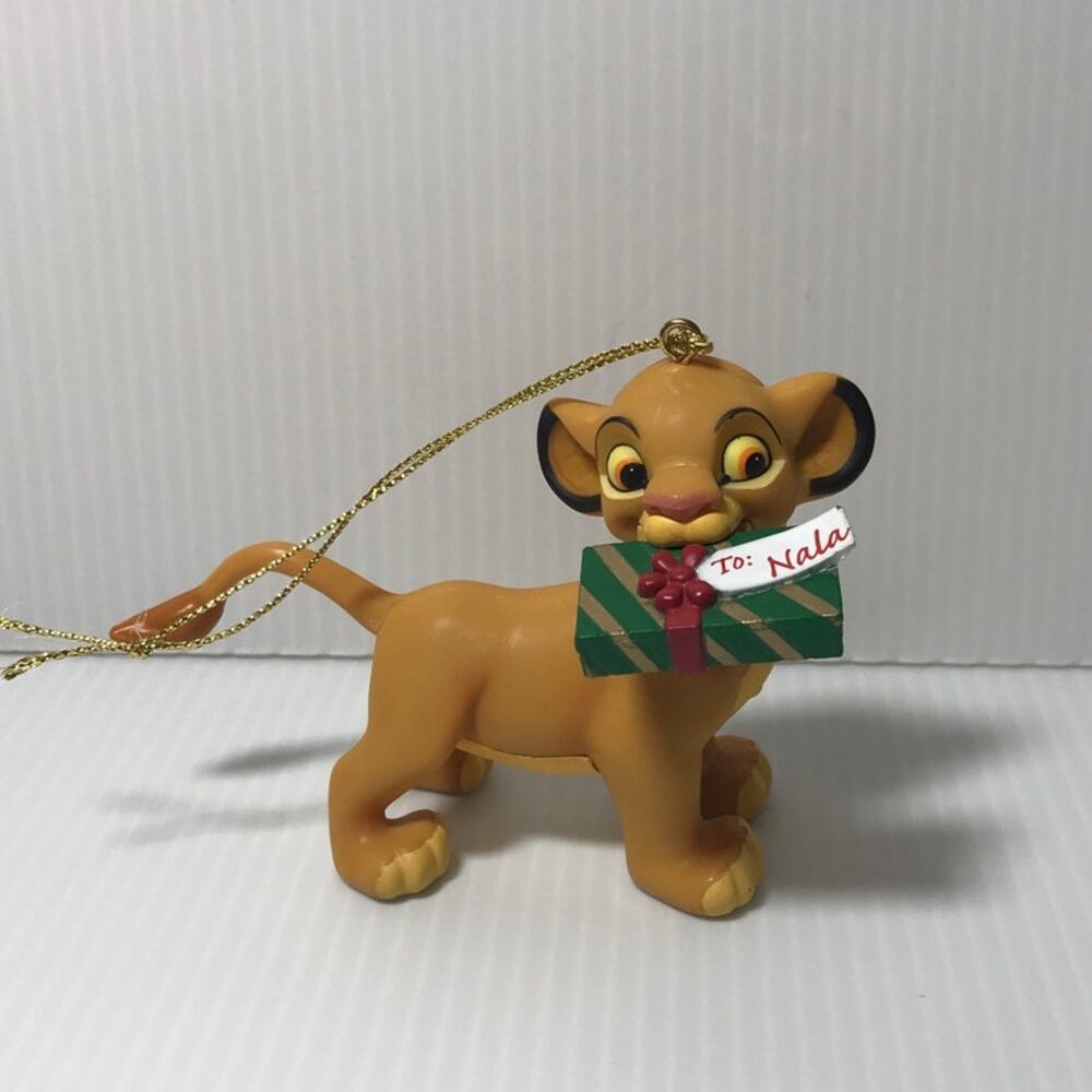 Disney Christmas Ornament Simba with Gift